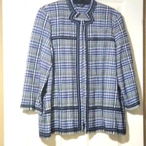 Mistook Blue Multicolor Blazer XL